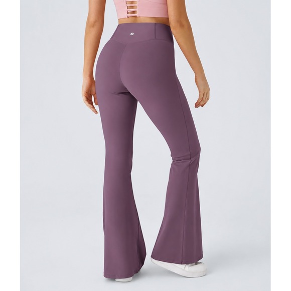 HALARA Pants - Halara DayStretch High Waisted Crossover Pocket Flare Leggings XL Purple Pants